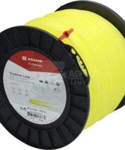 Hilo de corte, Ø3.3mm x 232m, redondo, amarillo, Kramp