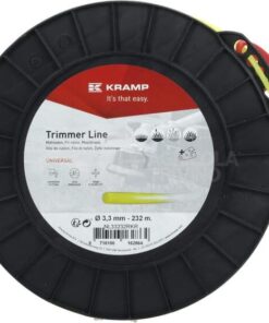 Hilo de corte, Ø3.3mm x 232m, redondo, amarillo, Kramp