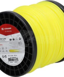 Hilo de corte, Ø3.3mm x 46m, redondo, amarillo, Kramp