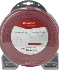 Hilo de corte, Ø3.3mm x 46m, trenzado, silencioso, rojo, Kramp 5 Hilo de corte, Ø3.3mm x 46m, trenzado, silencioso, rojo, Kramp
