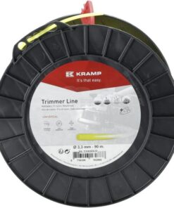 Hilo de corte, Ø3.3mm x 90m, redondo, amarillo, Kramp