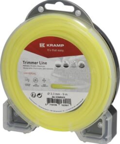 Hilo de corte, Ø3.3mm x 9m, redondo, amarillo, Kramp
