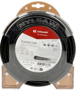 Hilo de corte, 3.5mm x 27m, cuadrado, negro, Nylsaw de Kramp