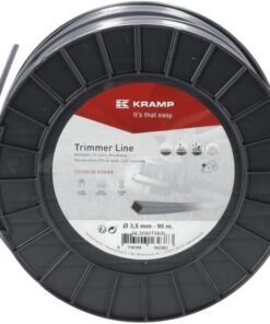Hilo de corte, 3.5mm x 95m, cuadrado, gris, Titanium Power de Kramp 11 Hilo de corte, 3.5mm x 95m, cuadrado, gris, Titanium Power de Kramp
