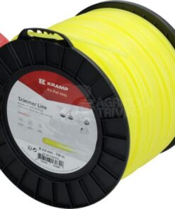Hilo de corte, Ø4mm x 158m, redondo, amarillo, Kramp