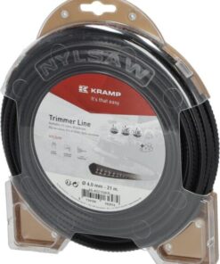 Hilo de corte, 4mm x 21m, cuadrado, negro, Kramp