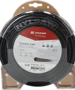 Hilo de corte, 4mm x 21m, cuadrado, negro, Kramp
