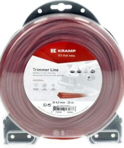 Hilo de corte, 4mm x 25m, cuadrado, rojo, Kramp 12 Hilo de corte, 4mm x 25m, cuadrado, rojo, Kramp