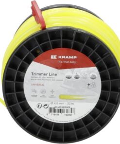 Hilo de corte, Ø4mm x 158m, redondo, amarillo, Kramp