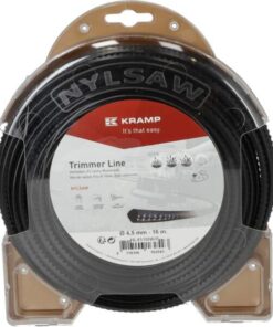 Hilo de corte, 4.5mm x 16m, cuadrado, negro, Nylsaw de Kramp