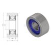 Rodillo de cadena 15 x 40 x 18 mm, Kramp 4 Rodillo de cadena 15 x 40 x 18 mm, Kramp