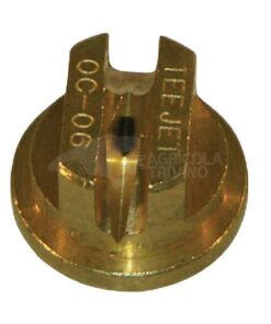 Tobera estándar, simple, chorro plano OC 80° 6 latón TeeJet