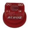 Tobera estándar, simple, chorro plano OC 80° 04 rojo plástico Albuz