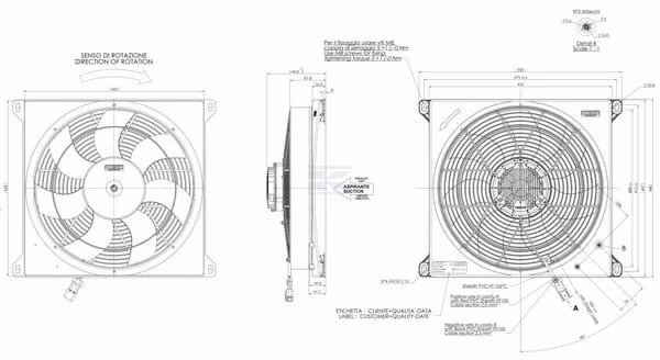 Ventilador 2MV-5 24V aspirable
