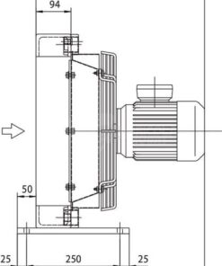 Enfriador de aceite (400 V) 50-38'C HPA-24-03-2-01