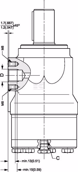 Motor Orbit cardán Ø35 4-L