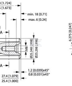 Eje motor orbital 1 pul. Z6 A2