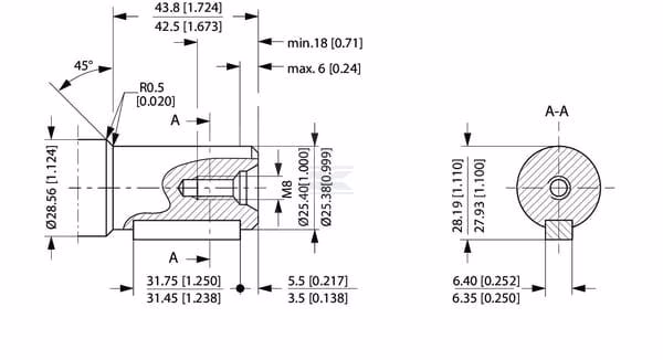Eje motor orbital Ø1 pulg. A2