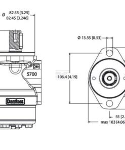 Eje de motor orbital Ø 25 A2 9 Eje de motor orbital Ø 25 A2
