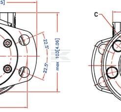 Motor Orbit, cardan Ø25,2-L