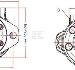 Motor Orbit, cardán Ø32,2-L