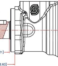 Motor Orbit, cardán Ø32,2-L