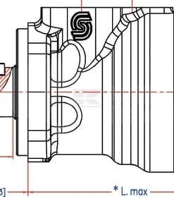 Motor Orbit, cardán Ø32,4-L 15 Motor Orbit, cardán Ø32,4-L