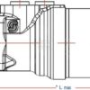 Motor orb. W.Ø25,Fl.C,Endport