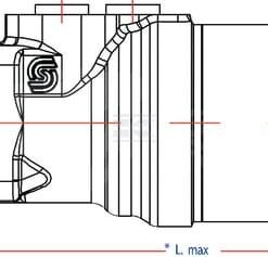 Motor orb. W.Ø25,Fl.C,Endport