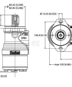 Eje motor orbital Ø 1 pulg. A2