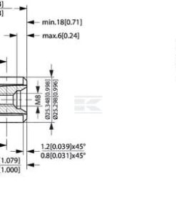 Eje motor orbit. Ø1 pul. Z6 A2
