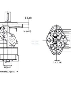 Motor orb., eje Ø 25 A2 tras. 13 Motor orb., eje Ø 25 A2 tras.