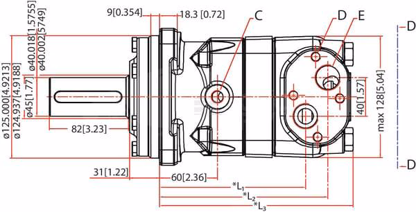 Motor Orbit cardán Ø40 estánd. 2 Motor Orbit cardán Ø40 estánd.