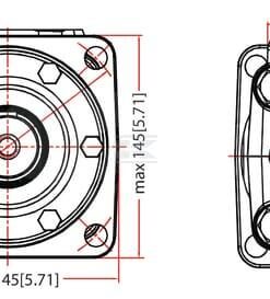 Motor Orbit cardán Ø40 estánd. 6 Motor Orbit cardán Ø40 estánd.