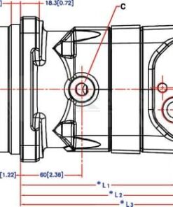 Motor orbital eje cónico 1:10