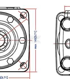 Motor orbital eje cónico 1:10