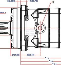 Cardán motor orbital 1 3/8"Z6