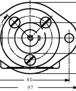 Motor Orbit W. Ø16 racor lat.