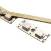 Kick over gate latch