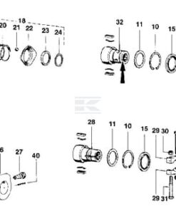 Horquilla para embrague K96, W2300/P300/W300E Walterscheid
