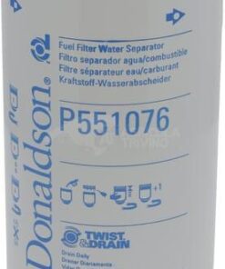 Filtro separador de combustible-agua a rosca