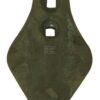 Punta de cultivador 235 x 120 x 9 mm, curvada, 2 orificios, válida para Peecon