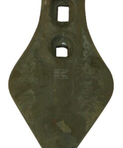 Punta de cultivador 235 x 120 x 9 mm, curvada, 2 orificios, válida para Peecon