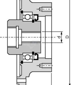 Entrada para Danfoss OMP/OMR Ø25