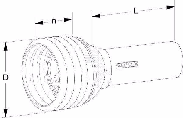 Protección TDF mitad exterior - estándar PG30, Ø cono 230 mm, Ø tubo 110 mm, L: 1500 mm Walterscheid 2 Protección TDF mitad exterior - estándar PG30, Ø cono 230 mm, Ø tubo 110 mm, L: 1500 mm Walterscheid