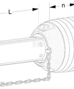 Protección TDF mitad interior - estándar PG30, Ø cono 230 mm, Ø tubo 98 mm, L: 1000 mm Walterscheid