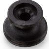 Botón redondo, plástico negro para cuerdas de expansión de Ø6-8 mm