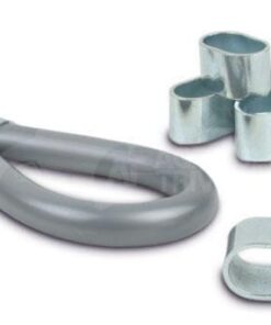 Pinza de engarce para cuerdas de Ø10 mm, galvanizada