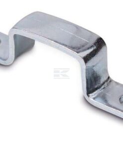 Abrazadera plana, zincada para ojal ovalado 42x22 mm distancia entre agujeros: 57 mm