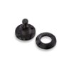 Minax-Fastener parte inferior de plástico, negro